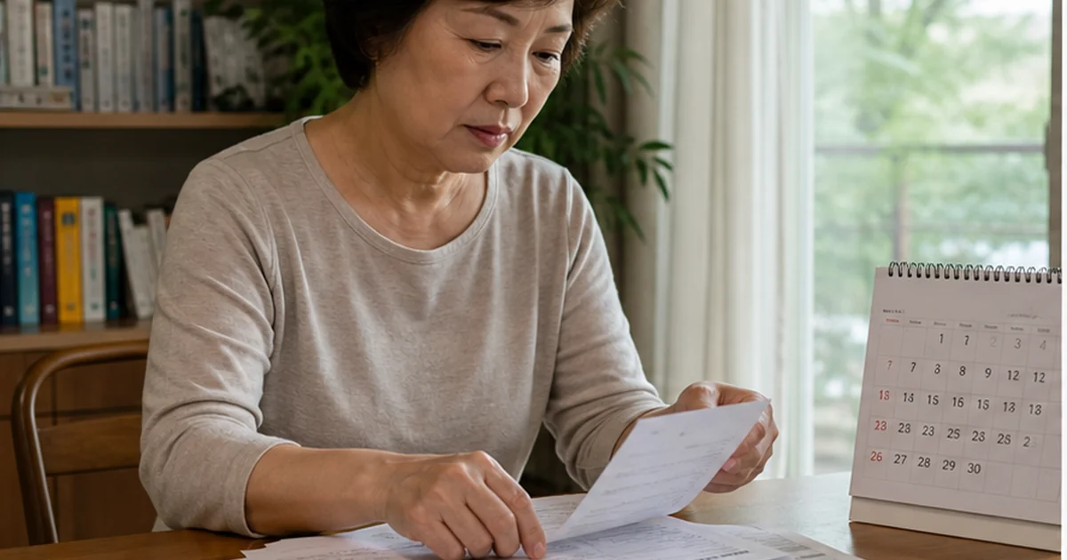 재난적의료비 신청기한과 병원서류 준비을 준비하는 40~50대 독자의 실제 생활 장면